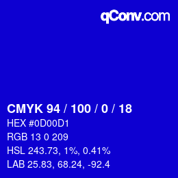 Color code: CMYK 94 / 100 / 0 / 18 | qconv.com