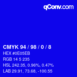 Color code: CMYK 94 / 98 / 0 / 8 | qconv.com