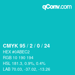 Color code: CMYK 95 / 2 / 0 / 24 | qconv.com