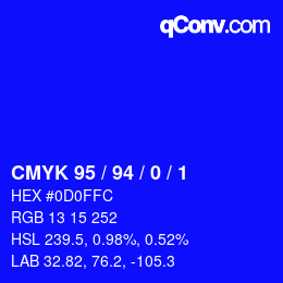Color code: CMYK 95 / 94 / 0 / 1 | qconv.com