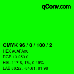 Color code: CMYK 96 / 0 / 100 / 2 | qconv.com