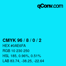 Color code: CMYK 96 / 8 / 0 / 2 | qconv.com