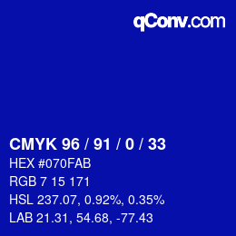 Color code: CMYK 96 / 91 / 0 / 33 | qconv.com