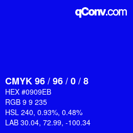 Color code: CMYK 96 / 96 / 0 / 8 | qconv.com