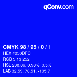 Color code: CMYK 98 / 95 / 0 / 1 | qconv.com