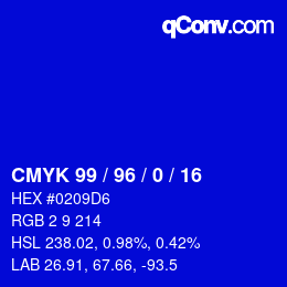 Color code: CMYK 99 / 96 / 0 / 16 | qconv.com