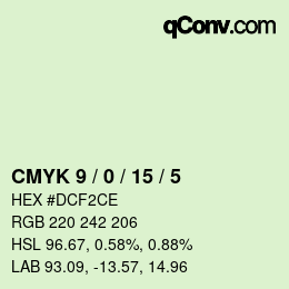 Color code: CMYK 9 / 0 / 15 / 5 | qconv.com
