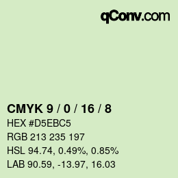 Color code: CMYK 9 / 0 / 16 / 8 | qconv.com