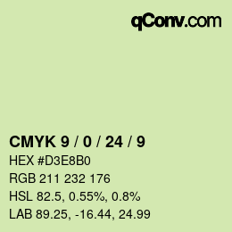 Color code: CMYK 9 / 0 / 24 / 9 | qconv.com