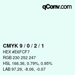 Color code: CMYK 9 / 0 / 2 / 1 | qconv.com