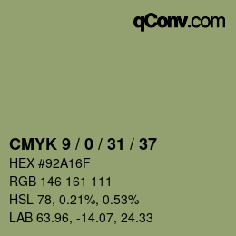 Color code: CMYK 9 / 0 / 31 / 37 | qconv.com