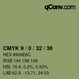 Color code: CMYK 9 / 0 / 32 / 38 | qconv.com