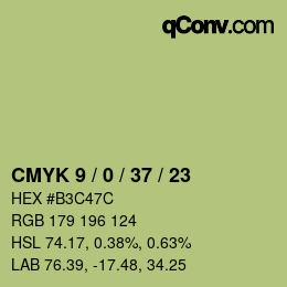 Color code: CMYK 9 / 0 / 37 / 23 | qconv.com