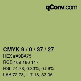 Color code: CMYK 9 / 0 / 37 / 27 | qconv.com