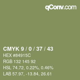 Color code: CMYK 9 / 0 / 37 / 43 | qconv.com