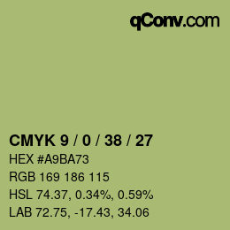 颜色代码: CMYK 9 / 0 / 38 / 27 | qconv.com