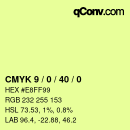 Color code: CMYK 9 / 0 / 40 / 0 | qconv.com