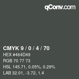 Color code: CMYK 9 / 0 / 4 / 70 | qconv.com