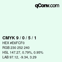 Color code: CMYK 9 / 0 / 5 / 1 | qconv.com