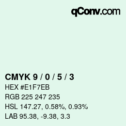 Color code: CMYK 9 / 0 / 5 / 3 | qconv.com