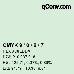 Color code: CMYK 9 / 0 / 8 / 7 | qconv.com