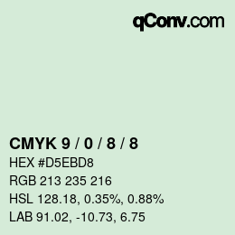 Color code: CMYK 9 / 0 / 8 / 8 | qconv.com