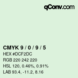 Color code: CMYK 9 / 0 / 9 / 5 | qconv.com