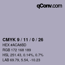 Color code: CMYK 9 / 11 / 0 / 26 | qconv.com