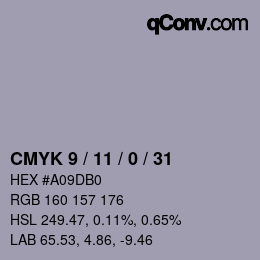 Color code: CMYK 9 / 11 / 0 / 31 | qconv.com