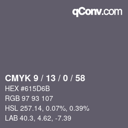 Color code: CMYK 9 / 13 / 0 / 58 | qconv.com