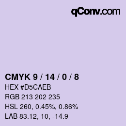 Color code: CMYK 9 / 14 / 0 / 8 | qconv.com