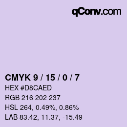 Color code: CMYK 9 / 15 / 0 / 7 | qconv.com