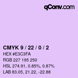 Color code: CMYK 9 / 22 / 0 / 2 | qconv.com