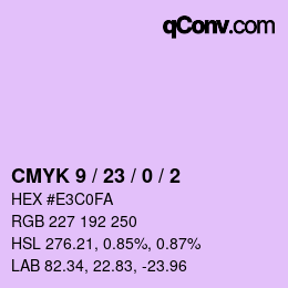 Código de color: CMYK 9 / 23 / 0 / 2 | qconv.com