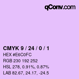 Color code: CMYK 9 / 24 / 0 / 1 | qconv.com