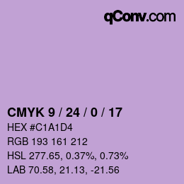 Color code: CMYK 9 / 24 / 0 / 17 | qconv.com