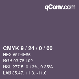 颜色代码: CMYK 9 / 24 / 0 / 60 | qconv.com