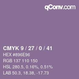 颜色代码: CMYK 9 / 27 / 0 / 41 | qconv.com