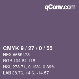 Farbcode: CMYK 9 / 27 / 0 / 55 | qconv.com