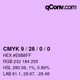カラーコード: CMYK 9 / 28 / 0 / 0 | qconv.com