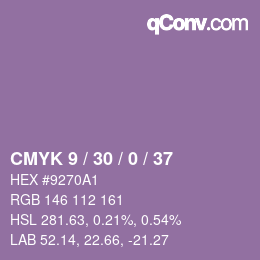 Color code: CMYK 9 / 30 / 0 / 37 | qconv.com