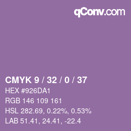 Color code: CMYK 9 / 32 / 0 / 37 | qconv.com