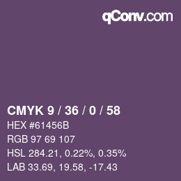 Color code: CMYK 9 / 36 / 0 / 58 | qconv.com