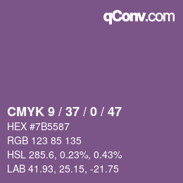 Color code: CMYK 9 / 37 / 0 / 47 | qconv.com