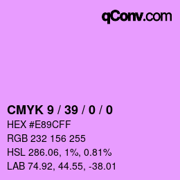 カラーコード: CMYK 9 / 39 / 0 / 0 | qconv.com