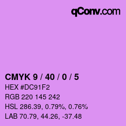 カラーコード: CMYK 9 / 40 / 0 / 5 | qconv.com