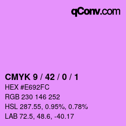 カラーコード: CMYK 9 / 42 / 0 / 1 | qconv.com