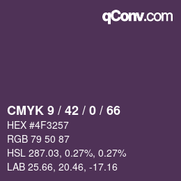 Color code: CMYK 9 / 42 / 0 / 66 | qconv.com