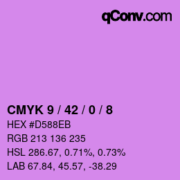 カラーコード: CMYK 9 / 42 / 0 / 8 | qconv.com