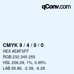 Color code: CMYK 9 / 4 / 0 / 0 | qconv.com